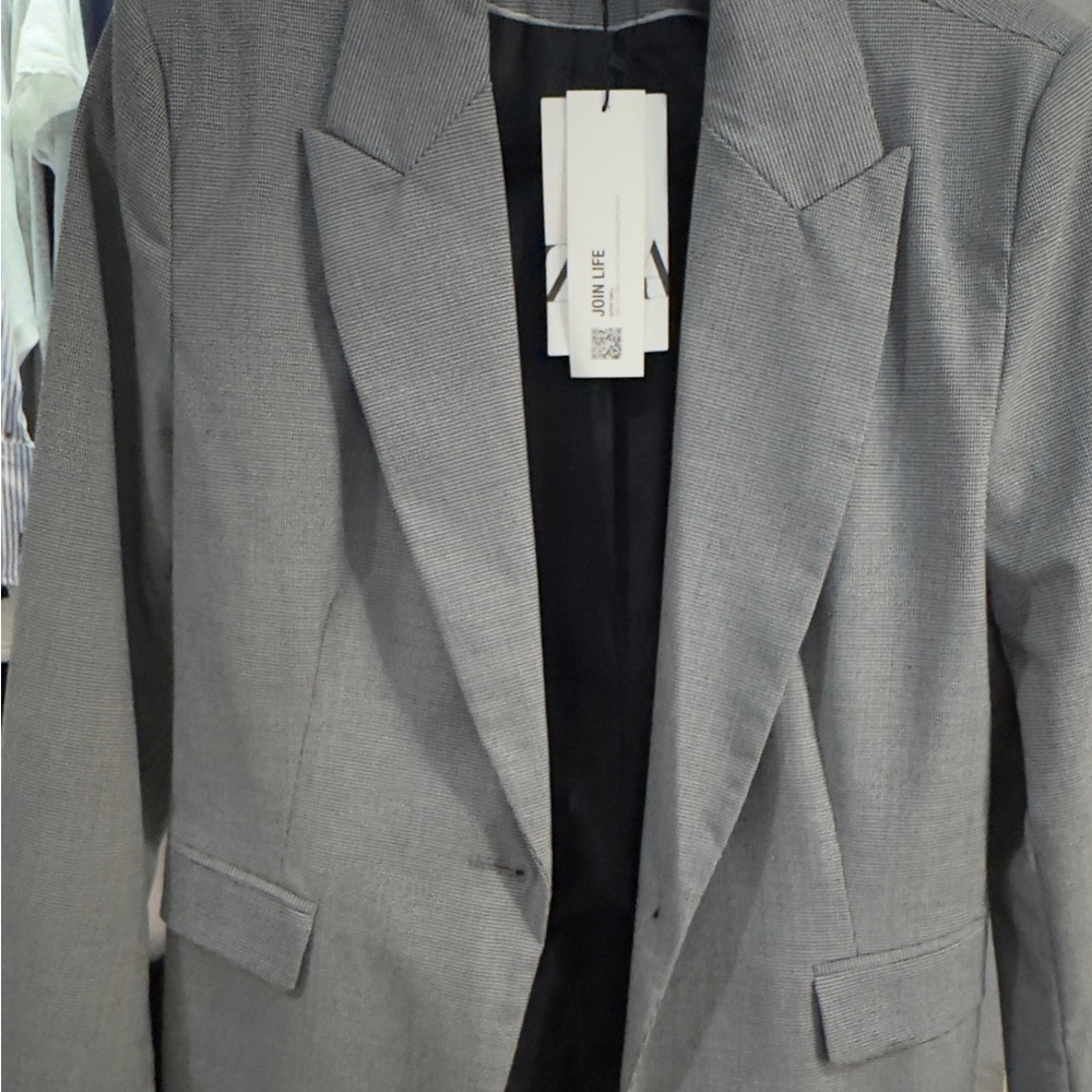 Zara Gray Women's Notch-Lapel Blazer